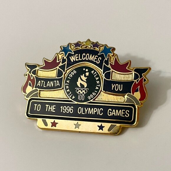 Vtg Atlanta Olympics Game 1996 Pin - Picture 2 of 9
